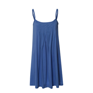 blue babydoll chemise on white background